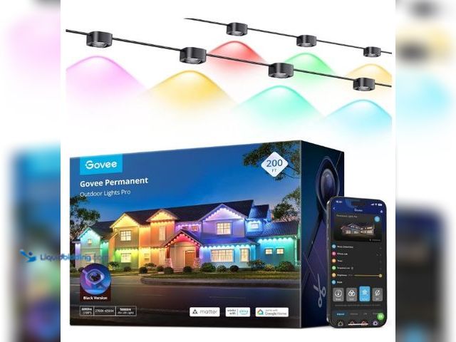 Lot 49-1549850 - Govee Permanent Outdoor Lights Pro, 200ft with 120 RGBIC LED Lights for Daily and Accent Lighting, 7...