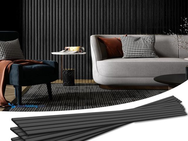 Lot 49-5416519 - Art3d 4-Piece Wood Slat Acoustic Panels for Stylish Decor and Noise Reduction, 3D Textured Panel for...