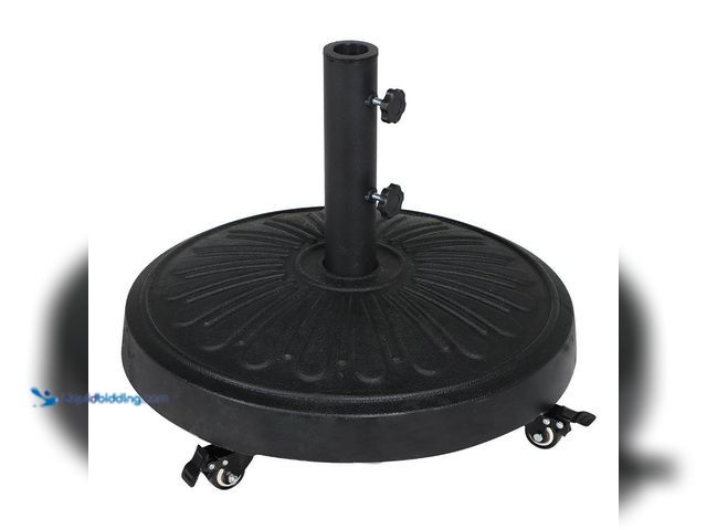 Lot 49-5433639 - StyleWell
50 lbs. Concrete and Resin Patio Umbrella Base in Black. Item is Used, scuffs and scratch...