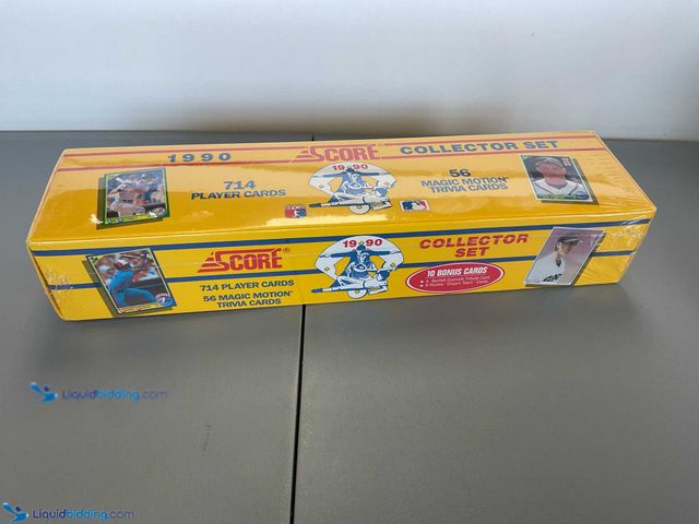 Lot 49-1909219 - FACTORY SEALED 1990 SCORE BASEBALL COMPLETE 714 CARD SET INCLUDING BO JACKSON , NOLAN RYAN AND MORE