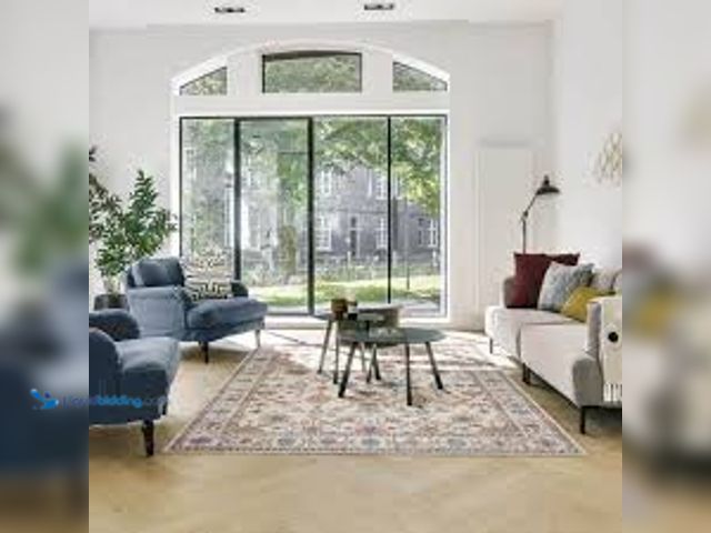 Lot 49-5488424 - Gertmenian Cullen Cream Multi 8 ft. x 10 ft. Crystal Print Polyester Digital Printed Area Rug. Model...