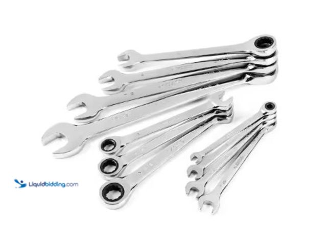 Lot 49-2004178 - Husky Ratcheting SAE Combination Wrench Set (11-Piece), Model # HRW11PCSAE, Unused.  Ref#SB0722