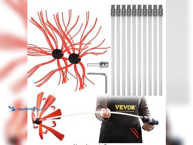Lot 49-1517311 - VEVOR
Chimney Sweep Kit 33 ft. Chimney Brush Kit with 10 Nylon Rods and 2 Brush Head Rotary Chimney...
