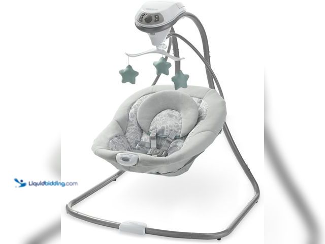 Lot 49-5552904 - Graco Simple Sway Swing, Ivy. B09MWHHV11. Unused with attachments and hardware