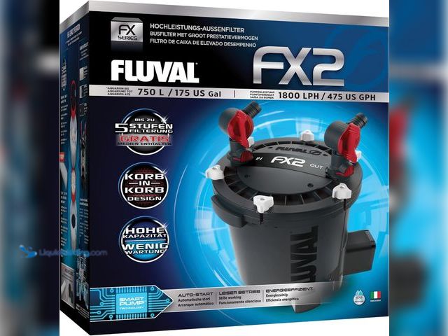 Lot 49-3565114 - Fluval FX2 High Performance Canister Aquarium Filter - Multi-Stage Filtration, Built-in Powered Wate...