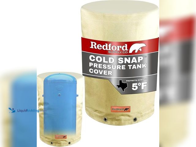 Lot 49-3472677 - Redford Supply Co. Cold Snap (5°F) Round Pressure Tank Cover Insulation, 24"Diameter x 74"H, Water W...