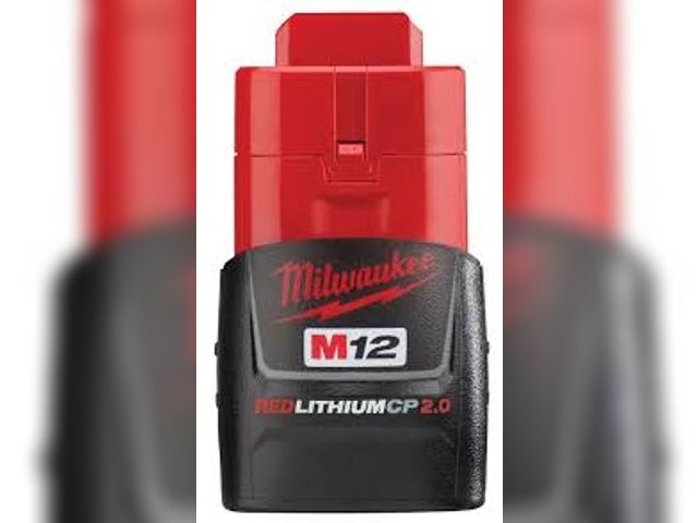 Lot 49-5475997 - Milwaukee M12 12-Volt Lithium-Ion 2.0 Ah Compact Battery Pack. Model # 48-11-2420 Unused