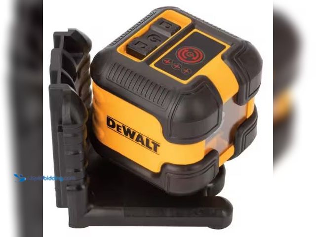 Lot 49-3631008 - DEWALT 40-Ft. Red Self-Leveling Cross Line Laser Level with (2) AA Batteries & Case, Model # DW08802...