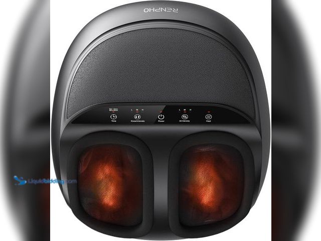 Lot 49-5553639 - RENPHO Full Foot Massager with Heat, Deep Shiatsu for Plantar Fasciitis | FSA Eligible HSA, 3 Compre...