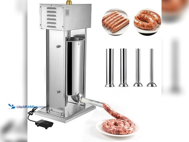 Lot 49-5448210 - VEVOR Electric Sausage Stuffer, 33 LBS / 15 L Vertical Meat Stuffer, Stepless Speed Control and Foot...