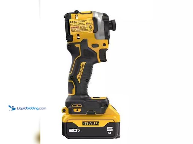 Lot 49-5573266 - DEWALT
ATOMIC 20V MAX Lithium-Ion Cordless 1/4 in. Brushless Impact Driver, Unused with bag and too...