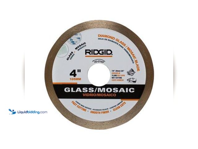 Lot 49-3565667 - RIDGID 4 in. Glass Tile Blade. Model # HD-GT40P. Unused