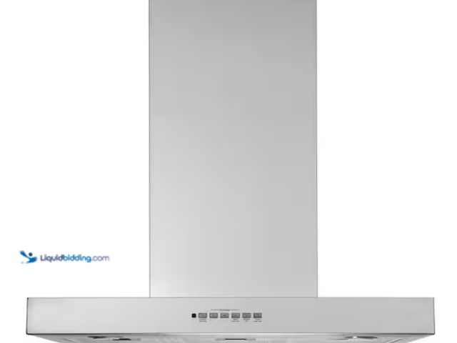 Lot 49-1523703 - GE Profile 30 in. Wall Mount Range Hood with LED Light in Stainless Steel, Model # UVW8301SLSS, New,...
