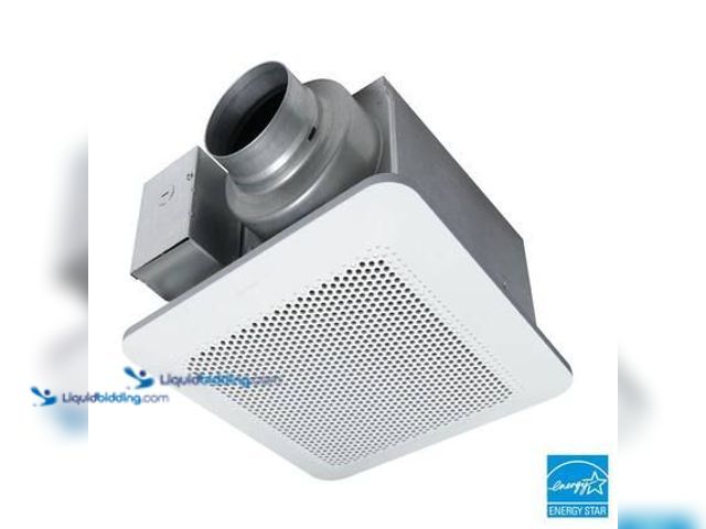 Lot 49-5581647 - Panasonic Whisper Choice DC Pick-A-Flow 80/110 CFM Ceiling Bathroom Exhaust Fan with Flex-Z Fast Bra...