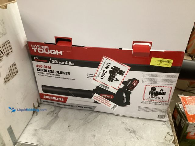 Lot 49-5542805 - Hyper Tough 20V Max Cordless 130 mph Sweeper/Blower Unused TOOL ONLY