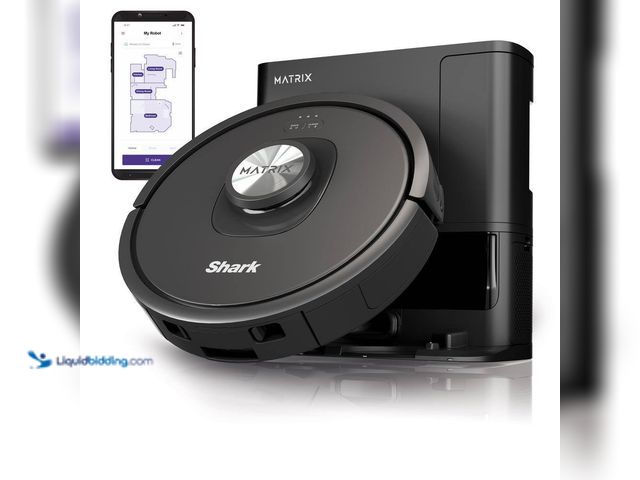 Lot 49-5543488 - Shark
Matrix Self Emptying 13.39 in. Robotic Vacuum with Smart Navigation Self-Cleaning Brushroll i...
