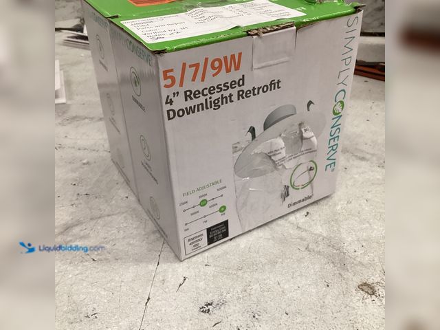 Lot 49-3564330 - Simply Conserve
4 in. Wattage and CCT Selectable LED Recessed Downlight Retrofit