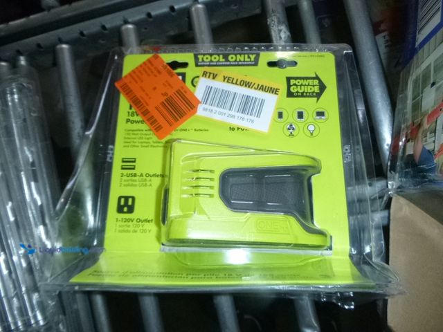 Lot 49-1515843 - RYOBI 18V ONE+ 150-Watt Portable Battery Inverter Power Source (Tool Only), Model # RYi150BGA, Sligh...