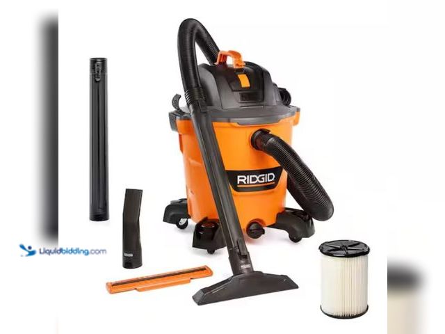 Lot 49-3470855 - RIDGID 12 Gal. 5.0 Peak HP NXT Shop Vacuum Wet Dry Vac with General Debris Filter, Locking Hose and ...