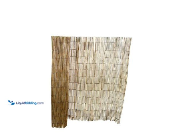 Lot 49-2000829 - MGP 3 ft. H x 14 ft. L Natural Reed Garden Fence, Model # RF-3, unused.   Ref#hd0629