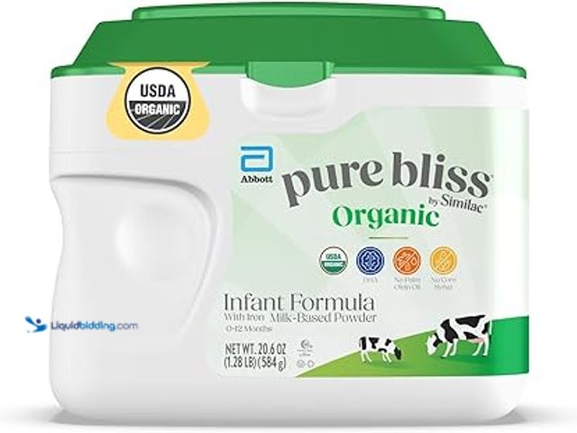 Lot 49-5448660 - QTY 3 - Pure Bliss by Similac Organic Infant Formula, Easy to Digest, USDA-Certified Organic, Powder...