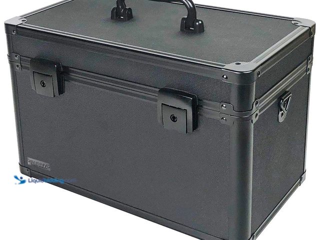 Lot 49-5546181 - Vaultz Large Locking Storage Case with Dividers, 14 L x 9.12 H x 8.5 W Inches, Tactical Pattern (den...