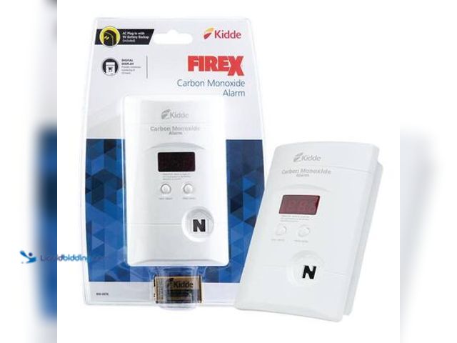 Lot 49-5539784 - Kidde Firex Plug-in Carbon Monoxide Detector, 9V Battery Backup, Digital Display. Model # 21029915. ...