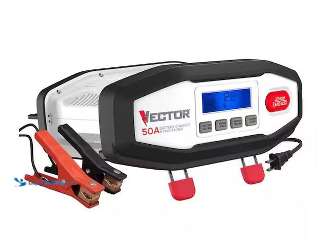 Lot 49-3600208 - VECTOR 50 Amp Battery Charger/Maintainer Model # VECBC50, Slightly Used, Powers On  Ref#AHDSB0205