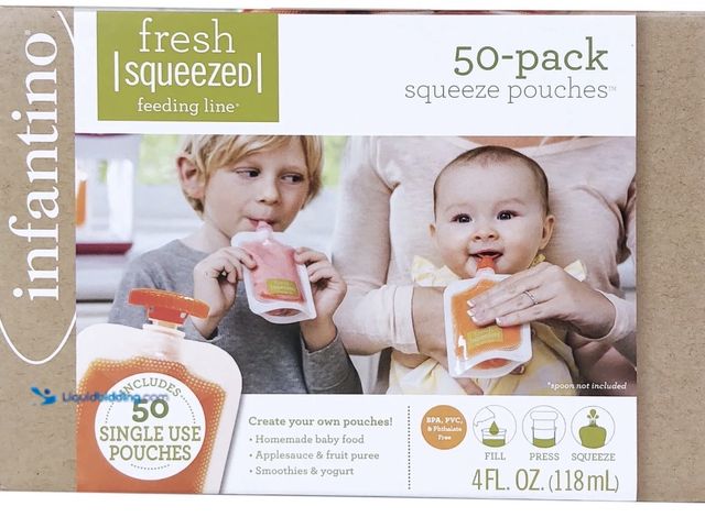 Lot 49-1831690 - Infantino Fresh Squeeze Station with 50 pouches.  for Babies and Toddlers, Homemade Baby Food and Pu...