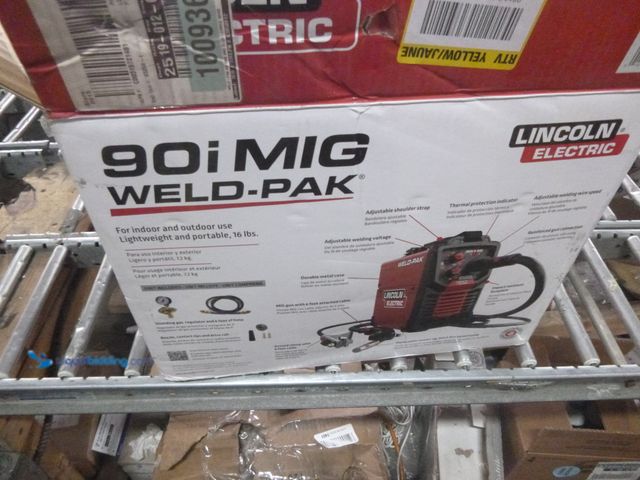 Lot 49-1514952 - Lincoln Electric WELD-PAK 90i MIG and Flux-Cored Wire Feeder Welder with Gas Regulator Model # K5256...
