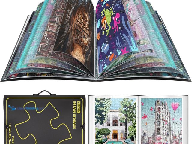 Lot 49-5459750 - Puzzle Storage Folder for 1000 Pieces, Puzzle Organizer with 25 Pockets, Jigsaw Accessories. Model #...