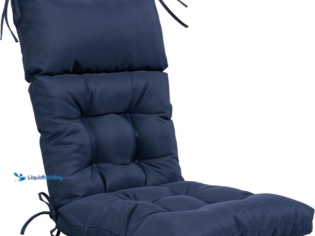 Lot 49-3565157 - QILLOWAY Outdoor Rocking Chair Cushions Set of 2, 100% Polyester Waterproof Patio Rocking Chair Cush...
