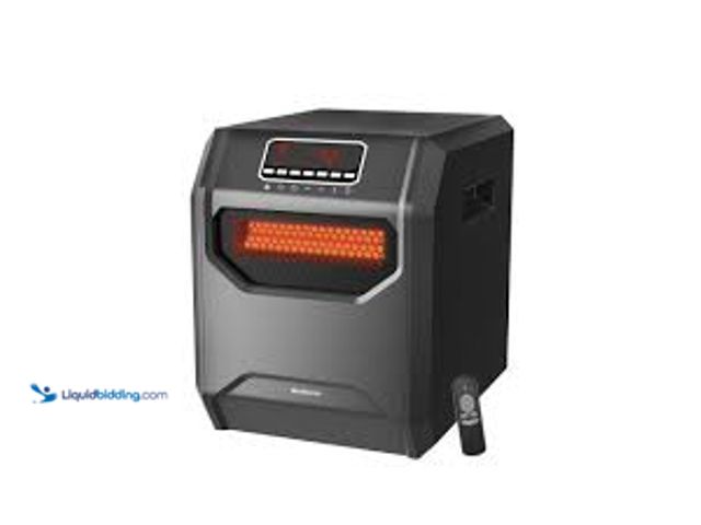 Lot 49-3536429 - WeWarm Electric 6 Element Infrared Space Heater Black Plastic. Model # HT1013US. Unused, powers on