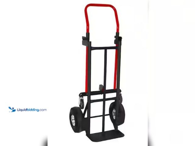 Lot 49-3631037 - Milwaukee 800-Lb Capacity 2-in-1 Convertible Hand Truck, Model # CHT2N1, Slightly used, Scuffs/scrat...