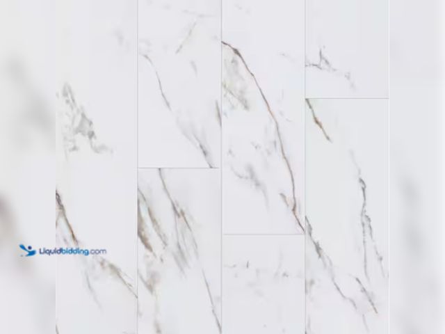 Lot 49-3631376 - (Approx 63sq/ft.) Lifeproof Eagle Ridge Marble 22 MIL 9"W x 48"L Waterproof Click Lock Vinyl Tile Fl...
