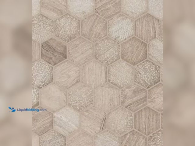 Lot 49-1631137 - APPROX. (9) SQ FT of MSI Honeycomb 2 in. Hexagon 12 in. x 12 in. x 0.38 in. Tumbled Marble Mesh-Moun...