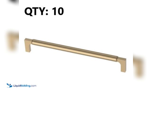 Lot 49-3616543 - (10ct.) Liberty Artesia 8-13/16" (224mm) Modern Champagne Bronze Cabinet Drawer Bar Pull - Unused Mo...
