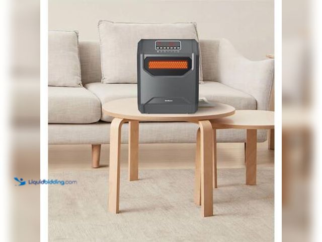 Lot 49-3565703 - WeWarm Electric 6 Element Infrared Space Heater Black Plastic. NO remote. Model # HT1013US. Used