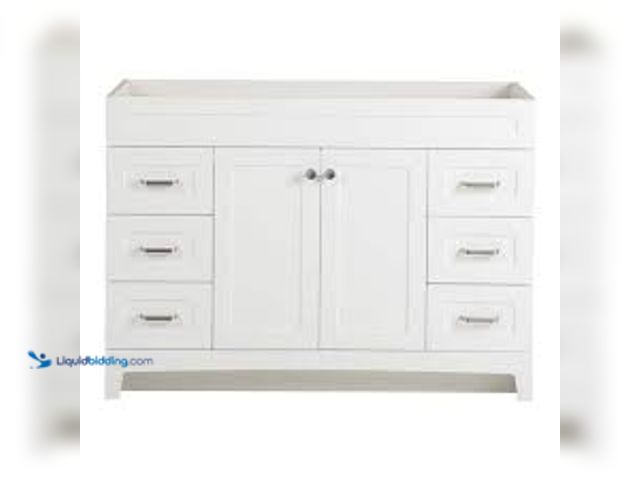 Lot 49-5473766 - Home Decorators Collection Thornbriar 48 in. W x 22 in. D x 34 in. H Bath Vanity Cabinet without Top...