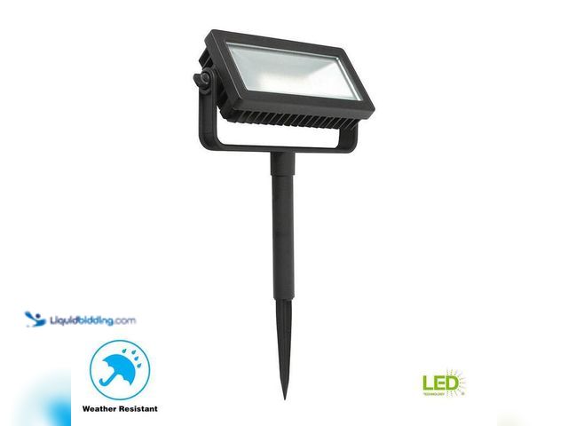 Lot 49-5406811 - Hampton Bay 2250 Lumen Low Voltage Black Integrated LED Outdoor Landscape Flood Light with 3 Levels ...