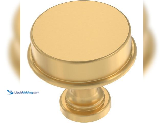 Lot 49-2024535 - Lot of (33)- Liberty Classic Elegance 1-5/16 in. (33 mm) Classic Modern Gold Round Cabinet Knob. Mod...