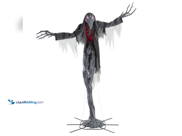 Lot 49-5428278 - Home Accents Holiday 15 ft. Grave & Bones Giant-Sized Animated LED Gally-Crow. [Model # 25SV25076] U...