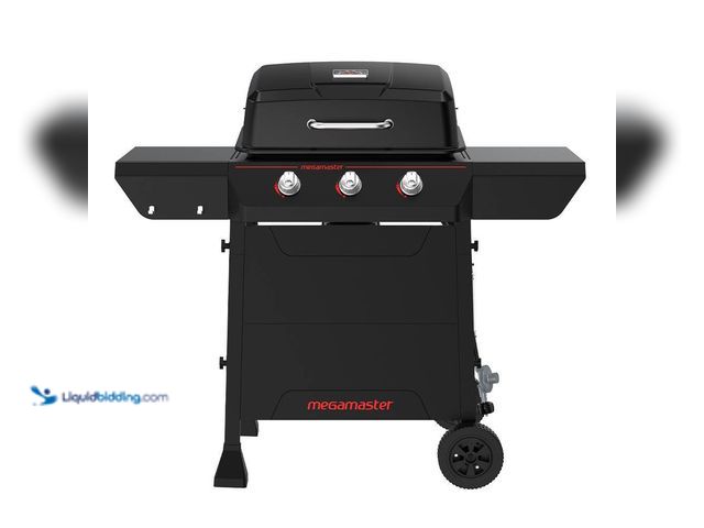 Lot 49-3510977 - Megamaster
3-Burner Propane Gas Grill in Black Unused
