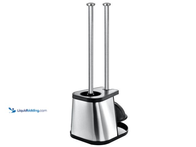 Lot 49-5543212 - QTY 2 - TOILETTREE PRODUCTS
Stainless Steel Toilet Plunger and Bowl Brush Combo for Bathroom Cleani...