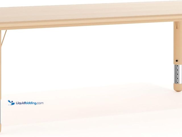 Lot 49-5460485 - Flash Furniture Wren Adjustable Classroom Activity Table for School and Home, Plastic Activity Table...