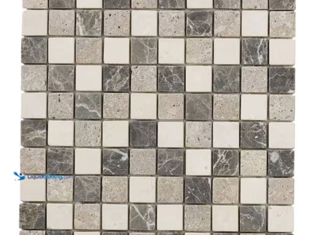 Lot 49-2020869 - Jeffrey Court Emperador Mix Cream/Brown 11.625 in. x 11.625 in. Square Honed Marble Wall and Floor M...