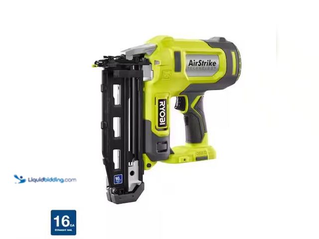 Lot 49-3614132 - RYOBI ONE+ 18V AirStrike 16-Gauge Cordless Finish Nailer (Tool Only), Model # P326, Parts and repair...