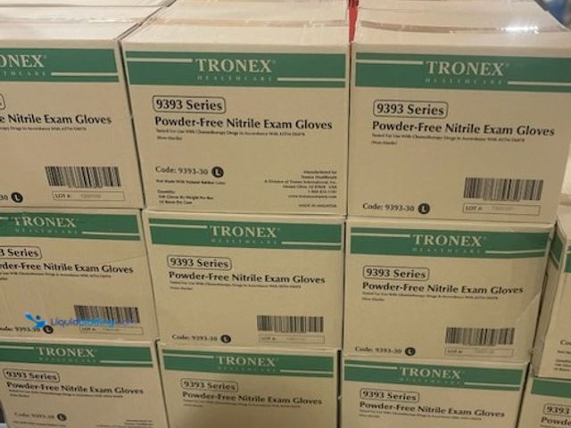 Lot 49-1814660 - 10 New Nitrile Exam Gloves Tronex New in Box Large Size Powder Free Nitrile Exam Gloves
