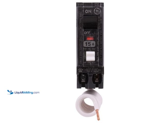 Lot 49-5574001 - ABB Q-Line 15A Single-Pole Circuit Breaker, Arc Fault Self Test. B002YESN6I. Unused