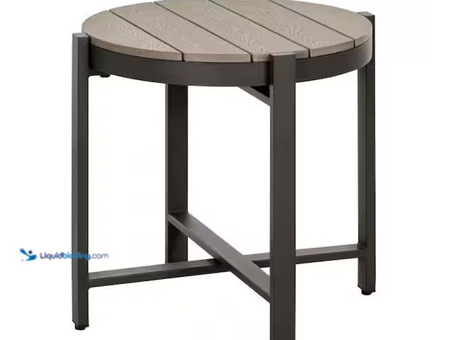 Lot 49-5555308 - StyleWell
Sandpoint Brown Round Metal 20 in. Outdoor Side Table, Unused with attachments and hardwa...